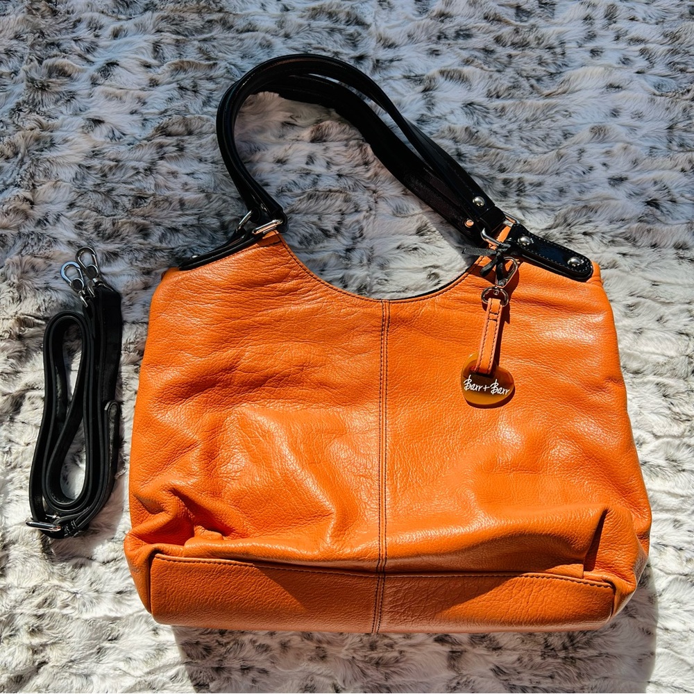 Barr + Barr Orange Bag with Crossbody Strap